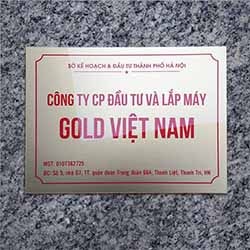 Biển công ty đẹp chất liệu mica - Mẫu 11