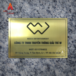 In biển công ty bảng hiệu inox vàng - Mẫu 07