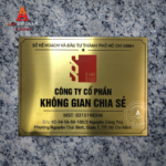 In biển công ty bảng hiệu inox vàng - Mẫu 07