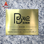 In biển công ty bảng hiệu inox vàng - Mẫu 06