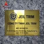 In biển công ty bảng hiệu inox vàng - Mẫu 07