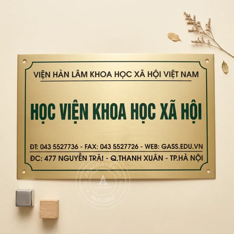 Biển công ty đồng ăn mòn cao cấp - Mẫu 16
