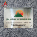In biển công ty bảng hiệu inox trắng - Mẫu 01