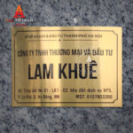 In biển công ty bảng hiệu inox vàng - Mẫu 15