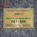 Biển công ty đẹp chất liệu đồng - Mẫu 13