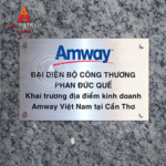 In biển công ty bảng hiệu inox trắng - Mẫu 03