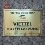 In biển công ty bảng hiệu inox vàng - Mẫu 07