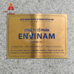 In biển công ty bảng hiệu inox vàng - Mẫu 06