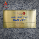 In biển công ty bảng hiệu inox vàng - Mẫu 10