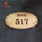 Biển số phòng khách sạn đẹp, biển chỉ dẫn - Mẫu 40