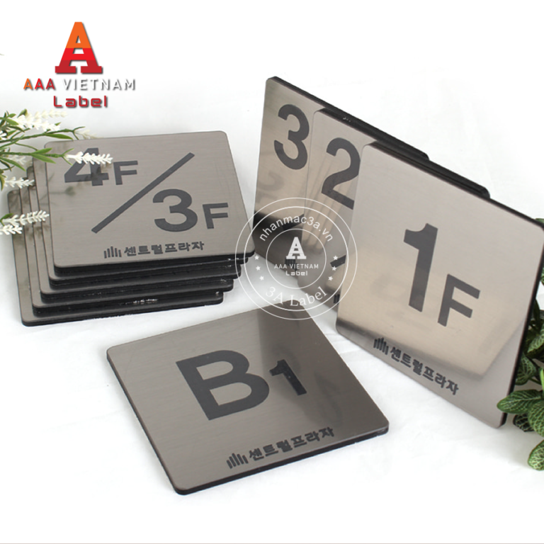 Biển số phòng khách sạn đẹp, biển chỉ dẫn - Mẫu 26