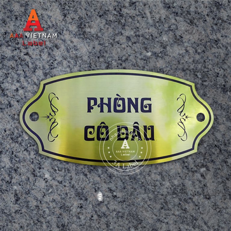 In biển tên phòng ban inox nhôm đồng hợp kim - Mẫu 17
