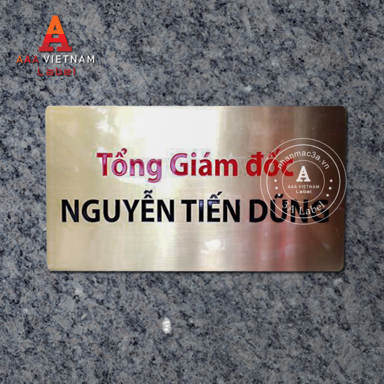 In biển tên phòng ban inox nhôm đồng hợp kim - Mẫu 14