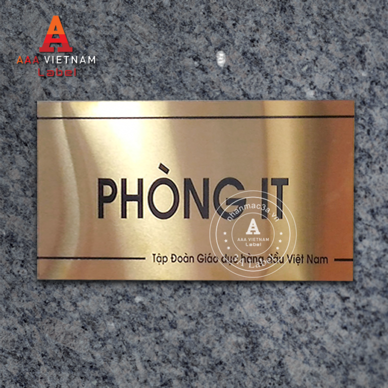 In biển tên phòng ban inox nhôm đồng hợp kim - Mẫu 24