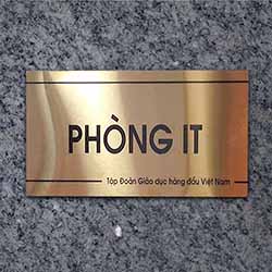 In biển tên phòng ban inox nhôm đồng hợp kim - Mẫu 24