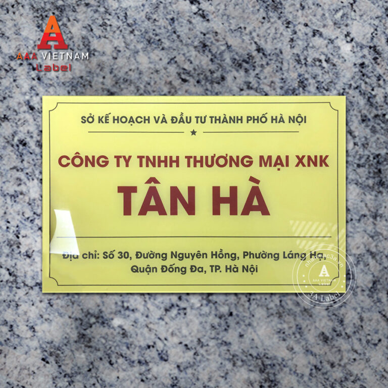 Biển công ty đẹp chất liệu mica - Mẫu 17
