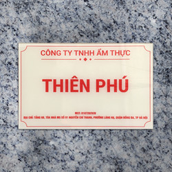 Biển công ty đẹp chất liệu mica - Mẫu 10