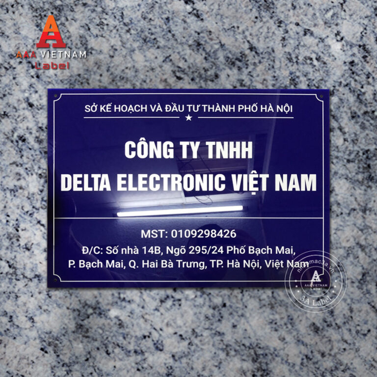 Biển công ty đẹp chất liệu mica - Mẫu 16