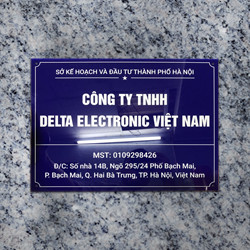 Biển công ty đẹp chất liệu mica - Mẫu 16
