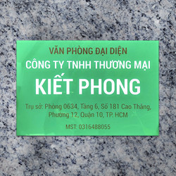 Biển công ty đẹp chất liệu mica - Mẫu 21