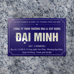 Biển công ty đẹp chất liệu mica - Mẫu 19