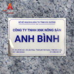 Biển công ty đẹp chất liệu mica - Mẫu 07