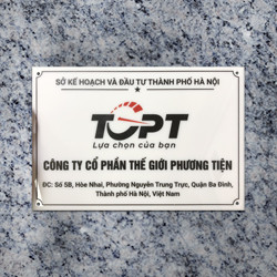 Biển công ty đẹp chất liệu mica - Mẫu 09