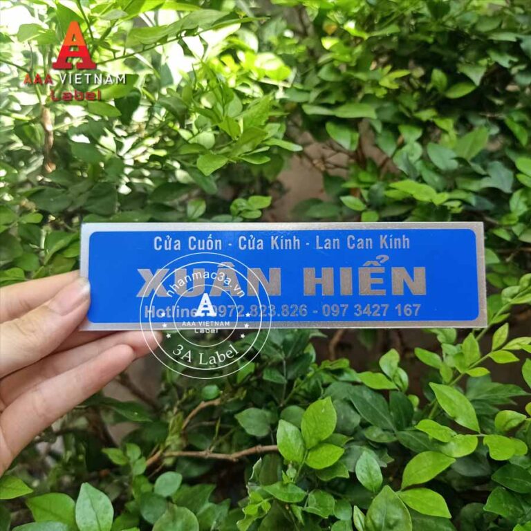 In tem nhãn cửa cuốn - Mẫu 03