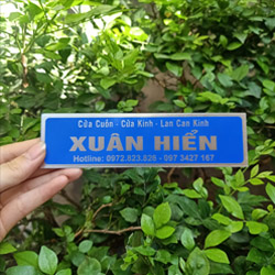 In tem nhãn cửa cuốn - Mẫu 03