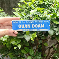 In tem nhãn cửa cuốn - Mẫu 06