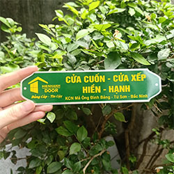 In tem nhãn cửa cuốn - Mẫu 07