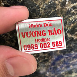 In tem nhôm ăn mòn đẹp giá rẻ - Mẫu 29