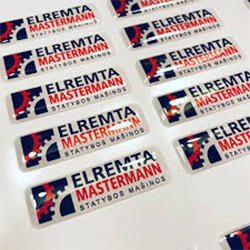 In logo tem nhựa phủ keo epoxy giá rẻ - Mẫu 34