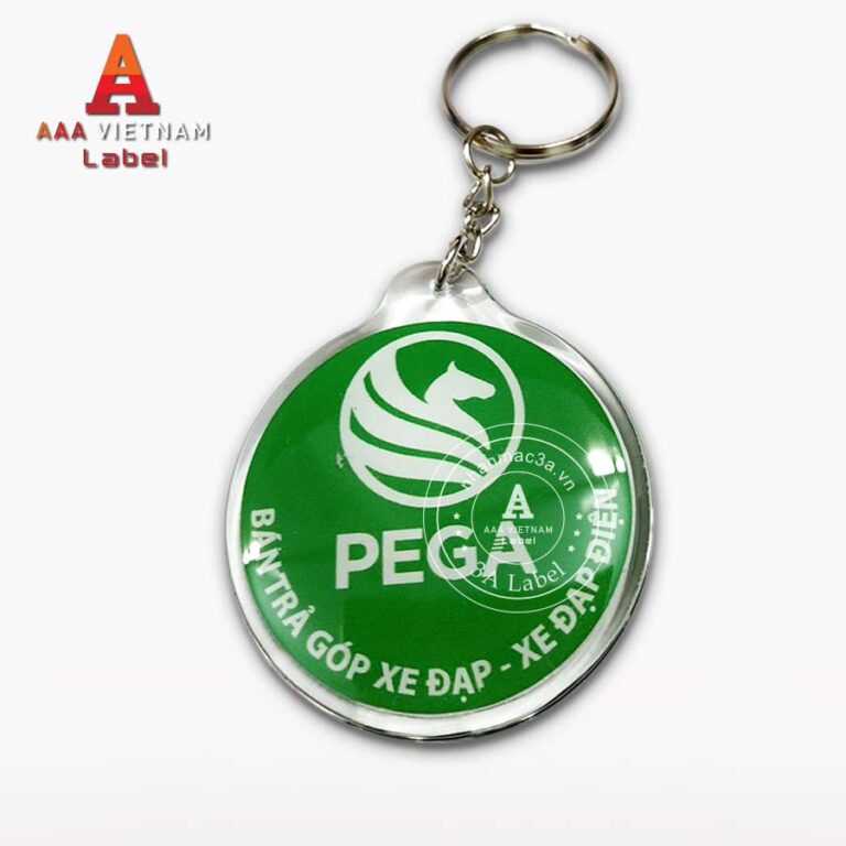 Móc khóa nhựa đổ keo epoxy - Mẫu 18