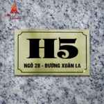 Biển số nhà đẹp chất liệu inox  - Mẫu 12
