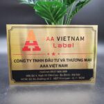 In biển công ty bảng hiệu inox vàng - Mẫu 19