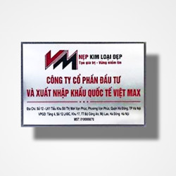 In biển công ty bảng hiệu inox trắng - Mẫu 14