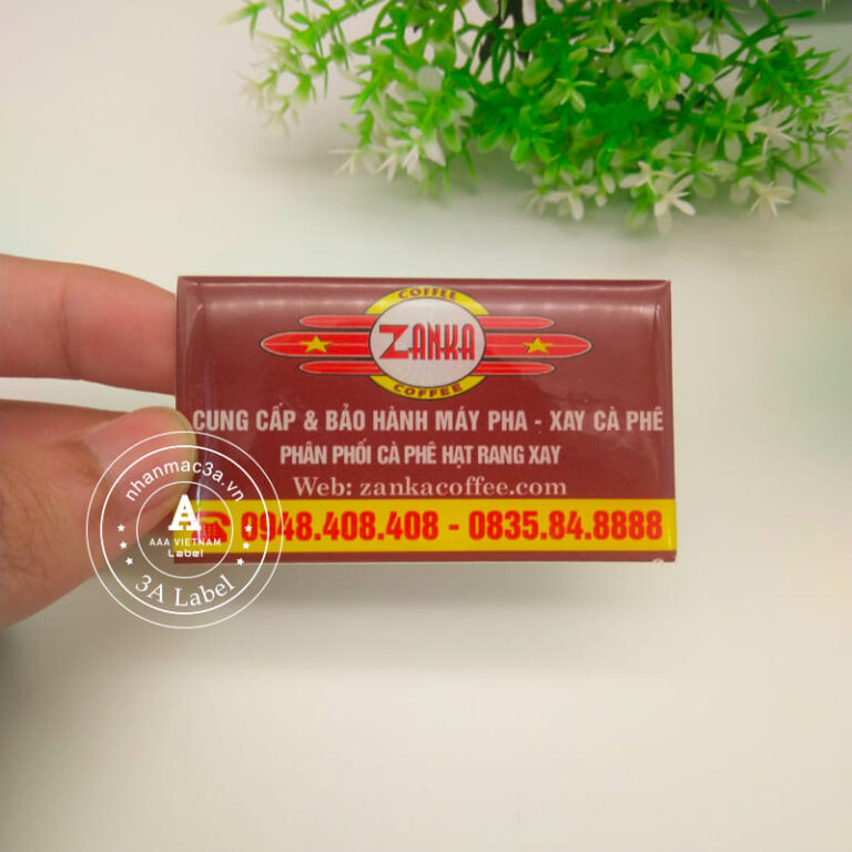 In logo tem nhựa phủ keo epoxy giá rẻ - Mẫu 23