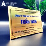In biển công ty bảng hiệu inox vàng - Mẫu 24