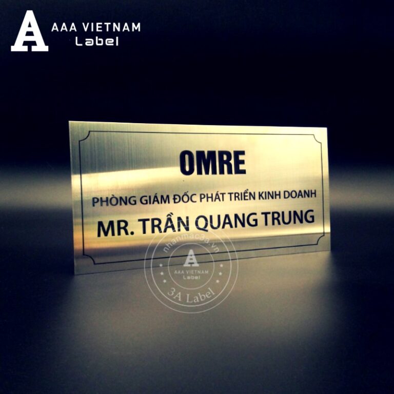 Biển Phòng Ban - Mẫu 29