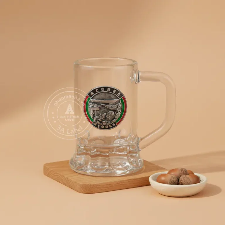 Tem dán ly cốc chai cao cấp - Mẫu 05