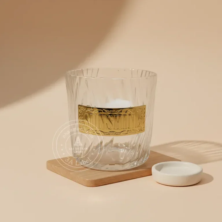 Tem dán ly cốc chai cao cấp - Mẫu 16